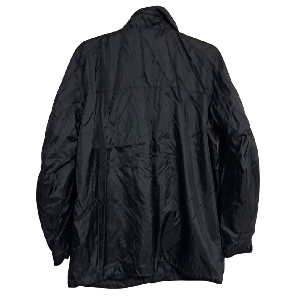 Dickies Mens L Black Ripstop Nylon Packable Hooded Windbreaker Jacket Lightweigh - Picture 4 of 15